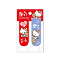 小禮堂 Hello Kitty 磁鐵書籤2入組 (紅紫小熊款)