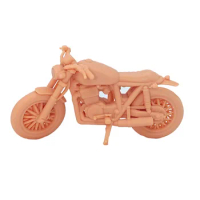 1/64 Figure Vintage Antique Motorcycle Decoration 1:43 1/35 Motorcycle Model Miniature Garage Kit Need To Be Colored By Yourself