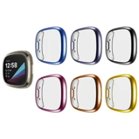 Screen Protector For Fitbit Sense 2 Case Full Soft TPU Plated Bumper Protective Cover Fitbit Versa 4/Sense 2 case Accessories