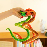 Đồ Chơi Nhồi Bông Hình Rắn In Mô Phỏng, 1 Cái, 80 / 110cm, Búp Bê Thú Nhồi Bông Mềm, Thích Hợp Để Đồ
