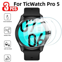 3PCS Tempered Glass For TicWatch Pro 5 Full Cover Screen Protector for Ticwatch Pro 3/3 Ultra GPS Ticwatch Pro5 Protective Glass