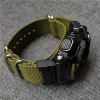 Nylon Watchband for Casio G-Shock GA-110/100/120/150/200/400 GD-100/110/120 DW-5600 GW-6900 Bracelet Strap Band +16mm Adapter