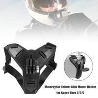 Strap Dagu Mounting Holder Dudukan Helm Motor Digital Action Camera Bracket Breket Chin Mount Helmet