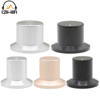1pc 30x26mm 38x26mm CNC Machined Solid Aluminum Potentiometer Knob for Audio Amplifier Radio CD Player DAC Volume Control