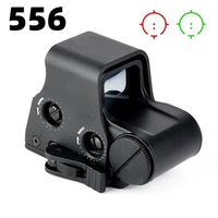 556 Red Green Dot Holographic Sight Scope Tactical Hunting Optical Collimator Sight Riflescope with 20mm Mount Gun Accessories