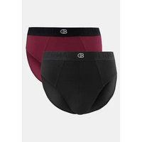 Obermain Men Underwear Pmtsp2 Brief In Maroon/Black S