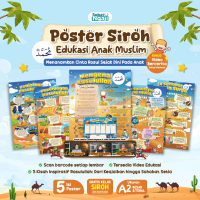 POSTER SIROH NABI | POSTER DINDING | EDUKASI ANAK MUSLIM | Ukuran Jumbo A2 | BELI 1 DAPAT 5 LEMBAR P