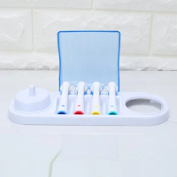 for Oral B Portable Electric Toothbrush Holder Travel Safe Case Box Toothbrush Camping Storage Case with 4 Brush Head Box