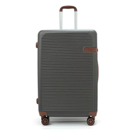 กระเป๋าเดินทาง HQ Luggage ขนาด 28 นิ้ว ระบบล็อค TSA 4 ล้อคู่ รุ่น 8835 สีเทา