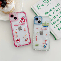 Strawberry Bear Cartoon Phone Case, Compatible with iPhone 16 Pro Max, Apple 17, XR, Transparent, XS