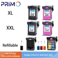 63XL 63XXL Refillable Inkjet Ink Cartridge Compatible for HP63 Deskjet 1110 2130 2131 2132 3630 4250 5220 5230 5232 5252 Printer