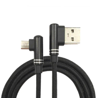 【Xmart】3入 for SONY PS4 無線遊戲手把/遙控手把 專用90度電競USB充電線-120CM-黑色