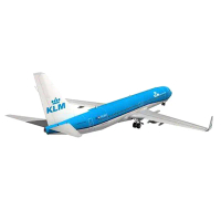 Model Kertas 3D Pesawat Boeing 737, Syarikat Penerbangan Belanda, Mainan Buatan Tangan DIY, Skala 1: