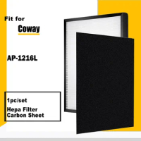 For Coway Air Purifier AP-1216L Compatible HEPA Filter and Carbon Sheet