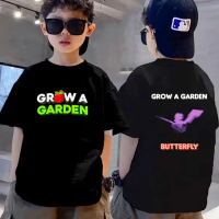 [[COD LOCAL STOCK]]GROW A GARDEN Roblox Game Kids Tshirt For 1-11Years Cotton  Round Neck Cartoon Pr