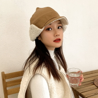 韓國甜美可愛滑雪帽女生秋冬天保暖帽貓耳朵毛絨護耳飛行帽子韓版