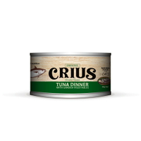 【CRIUS 克瑞斯】天然紐西蘭無穀貓用主食餐罐-鮮鮪魚 90G/24罐