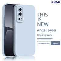 Fundas Fashion Plain Phone Accessories Case for VIVO Y52 Y72 Y75S iQOO Z3 5G Soft Liquid Silicone Angel Eyes Original Back Cover
