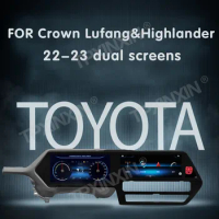 For Toyota Crown Kluger Highlander 2022 2023 Car Radio Auto DSP Stereo GPS Navigatie Multimedia Player Head Unit Long Screen
