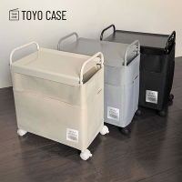 日本TOYO CASE 工業風移動式多功能收納邊桌-DIY-3色可選