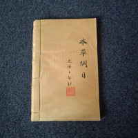 Antique Hua Tuo Shenfang Old Books Medical Books Materia Medica Compendium Line-bound Book Ornament