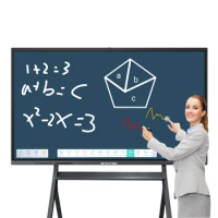 65inch Interact Display Touch Screen Flat Panel Whiteboard Smart Monitor for Meetings Smart Tv Advertising Screen