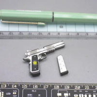 1/6 Soosootoys SST-032 Watchmen Comedian The Secondary Silver Pistol M1911 Clips PVC Material For Action Figure Collect