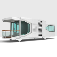 Cabin Prefabricated Space Container Capsule Tiny Home House with Bedroom and Bathroom