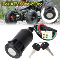 ATV For Suzuki For Honda 1pcs Ignition Switch Key Motorcycle Motorcycle Accessories Start Switch Door Locks With Wire 50cc-250cc