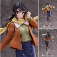 TAITO Original Mai Sakurajima Winter clothing 18CM PVC Action Figure Anime Figure Model Toys Figure Collection Doll Gift