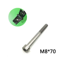 M8x70 Titanium Alloy Bicycle Headset Bolt For Brompton Bike Stem Screw Bicycle Parts