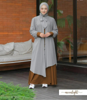 Faisya - Gamis Tunik Fatimah Setelan Rok Tunik Syar'i Bahan ITTYcreap Muslim Wanita Gamis Muslim Wan