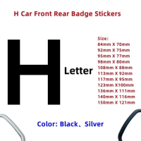 3D H Car Front Head Hood Bonnet Emblem Stickers Rear Trunk Boot Mark Badge For VEZEL Civic Accord CRV HRV Odyssey XRV Assecories