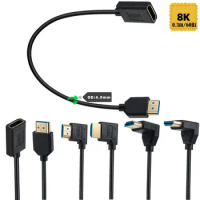 90° 8K 60Hz 4K120Hz 144Hz HDMI Male to Female Ultra HD High Speed Extension Cable