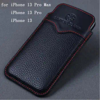 New Arrivals Genuine Leather Case for iPhone 13 Pro Max Luxury Cow Leather Phone Pouch Sleeve for iPhone 13/iphone 13pro skin