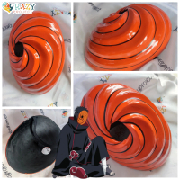 Tobi Obito Uchiha Naruto Orange Mask Topeng Kayu Cosplay Anime Jepang