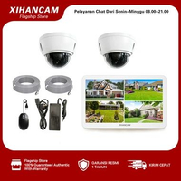 XIHANCAM 4MP Paket CCTV POE 4 Channel 4 Kamera NVR POE Dengan Monitor 5MP Kamera CCTV Rumah NVR Kit 