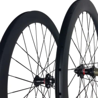 700C OEM Carbon Disc Brake Wheels 58mm Clincher Tubeless Compatible 28mm Width Rim Quick Speed Wheelset With Novatec Bearing Hub