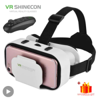 Shinecon VR Glasses 3D Headset Virtual Reality Device Helmet Goggles Lenses Mobile Smartphone Smart Phone Cell Realidade Viar VR