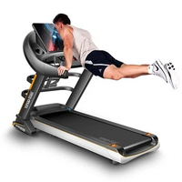 body fitness luxury motorized treadmill with tv compact folding treadmill commercial treadmill sale