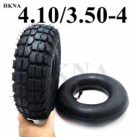 Good Quality 4.10/3.50-4 Inner Outer Tyre 410/350-4 Pneumatic Wheel Tire for Electric Scooter, Trolley Accessories