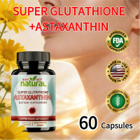 Super Glutathione + Astaxanthin: 1200mg Glutathione khử + 10mg Astaxanthin tự nhiên, Hỗ trợ da và hệ