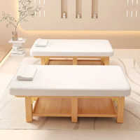 Thai massage bed solid wood widened massage bed physical therapy bed body folding massage bed home bed