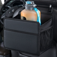 汽車后排放水杯架車載茶飲料熱水瓶暖壺固定座保溫杯托貨車懸掛袋
