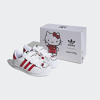 Adidas Superstar Cf C [GV8865] 童鞋 休閒鞋 黏扣帶 HELLO KITTY 白紅