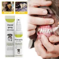 Pet Teeth Cleaning Spray dog Oral Care Remove Tooth Stains Keep Fresh Breath cat Whitening Remove bad breath spray pet supplies