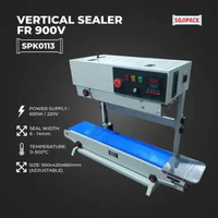 SOJIPACK Band Sealer Mesin Sealer Plastik Continuous Band Sealer HORIZONTAL & VERTICAL SEALER FR 900