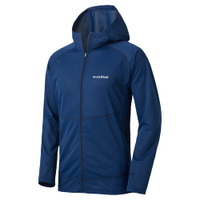 【【蘋果戶外】】mont-bell 1114636 BL 藍【男款】Cool F-Z Hoodie 抗UV 連帽外套 防曬外套 吸濕排汗