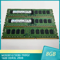 1Pcs M393B1G73EB0-YK0Q2 8GB 8G For Samsung RAM 1600 DDR3L 2RX8 PC3L-12800R Server Memory