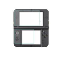 For New 3DS XL game console tempered glass film protective film upper film HD Lower film 0.26mm arc edge